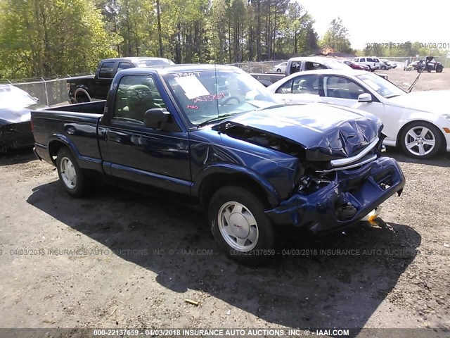 1GTCS14HX38209507 - 2003 GMC SONOMA BLUE photo 1