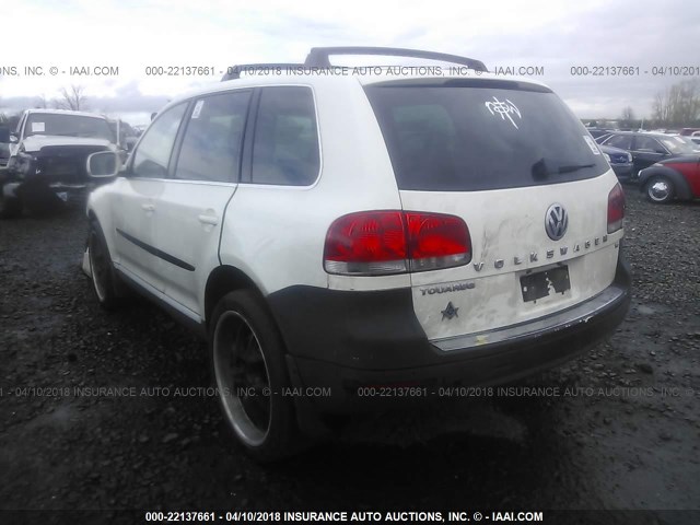 WVGZG77L45D020968 - 2005 VOLKSWAGEN TOUAREG 3.2 WHITE photo 3