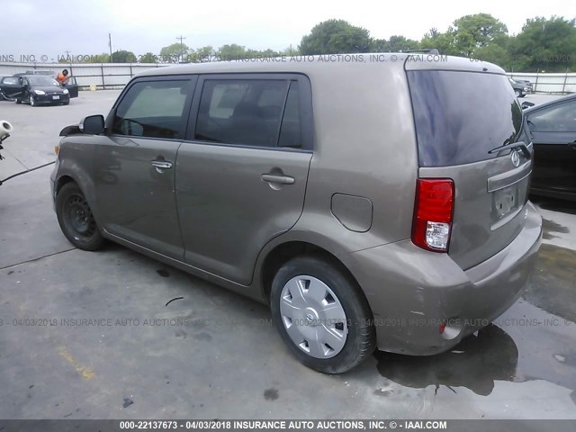 JTLZE4FE2B1120791 - 2011 TOYOTA SCION XB TAN photo 3