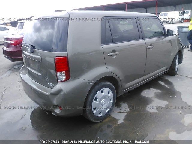 JTLZE4FE2B1120791 - 2011 TOYOTA SCION XB TAN photo 4