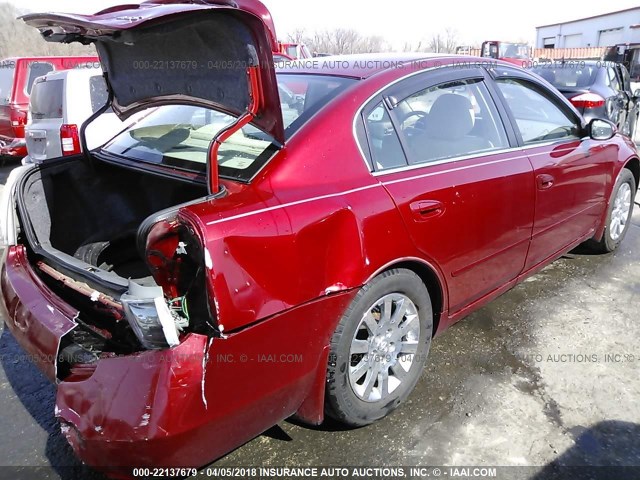 1N4AL11D46N408800 - 2006 NISSAN ALTIMA S/SL RED photo 4