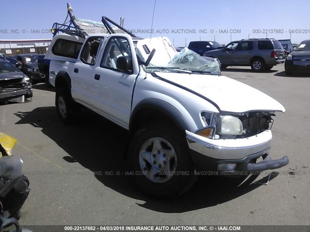 5TEHN72N53Z294411 - 2003 TOYOTA TACOMA DOUBLE CAB 白色 照片 1