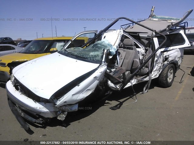 5TEHN72N53Z294411 - 2003 TOYOTA TACOMA DOUBLE CAB WHITE photo 2