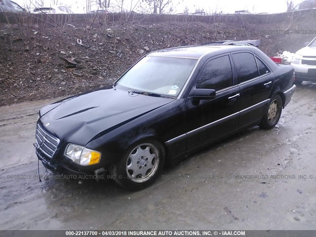 WDBHA24GXXA798755 - 1999 MERCEDES-BENZ C 230 BLACK photo 2