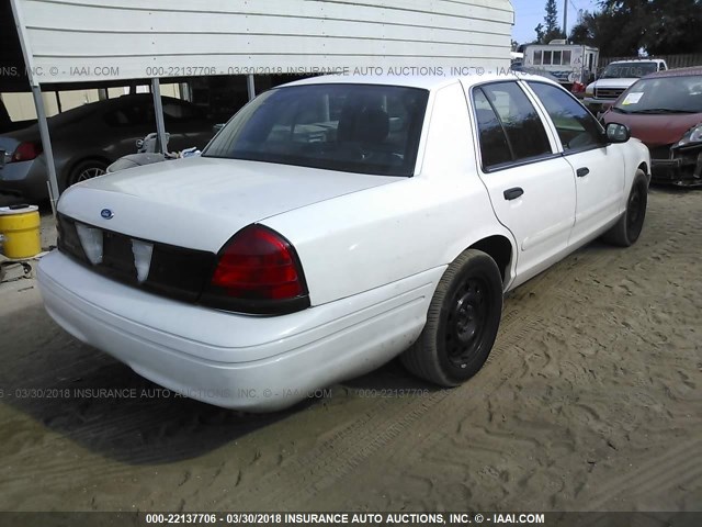 2FAFP71V28X111810 - 2008 FORD CROWN VICTORIA POLICE INTERCEPTOR WHITE photo 4