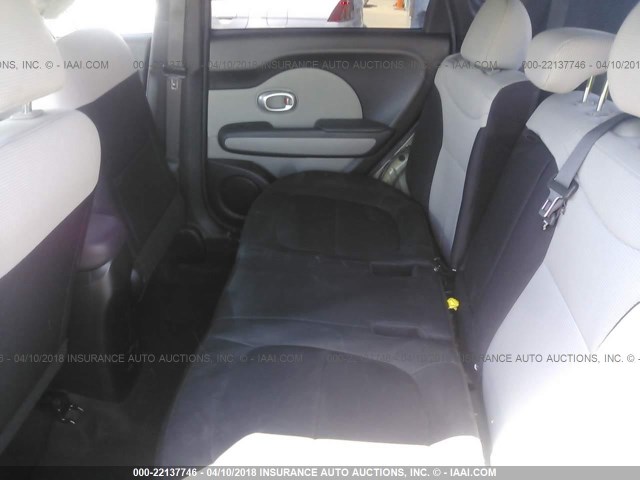 KNDJN2A21E7069943 - 2014 KIA SOUL BLACK photo 8