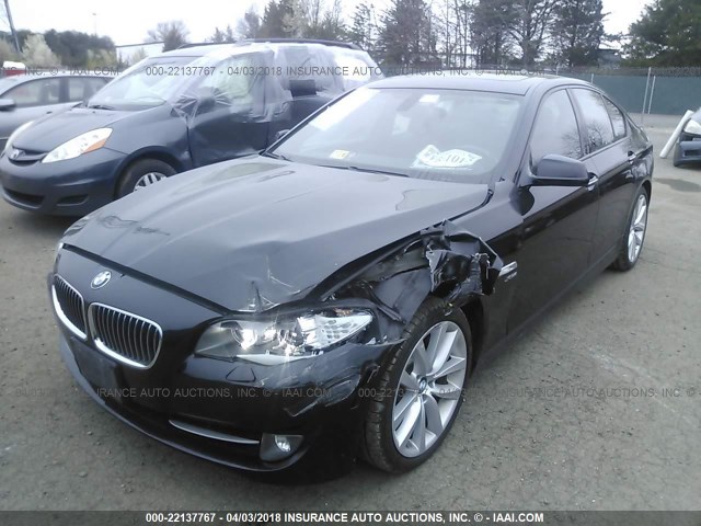 WBAFU7C57CDU62399 - 2012 BMW 535 XI BLACK photo 2