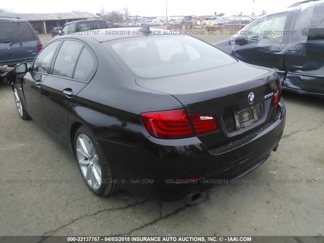 WBAFU7C57CDU62399 - 2012 BMW 535 XI BLACK photo 3