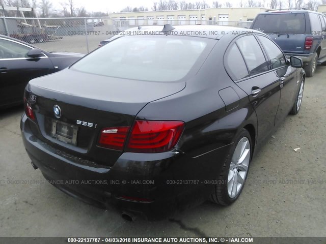 WBAFU7C57CDU62399 - 2012 BMW 535 XI BLACK photo 4