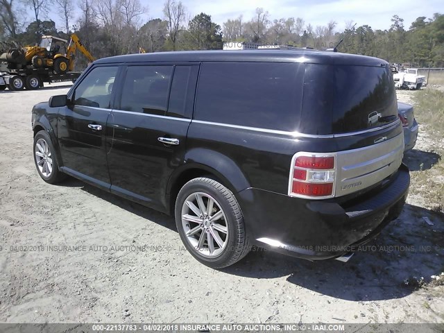 2FMGK5D89DBD07219 - 2013 FORD FLEX LIMITED BLACK photo 3