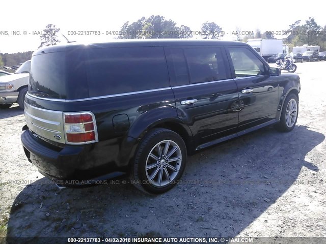 2FMGK5D89DBD07219 - 2013 FORD FLEX LIMITED BLACK photo 4