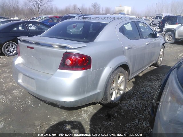 1B3BD1FG1BN555988 - 2011 DODGE AVENGER MAINSTREET SILVER photo 4