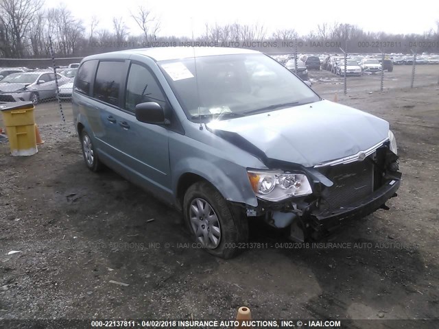 2A8HR44H48R834542 - 2008 CHRYSLER TOWN & COUNTRY LX Light Blue photo 1