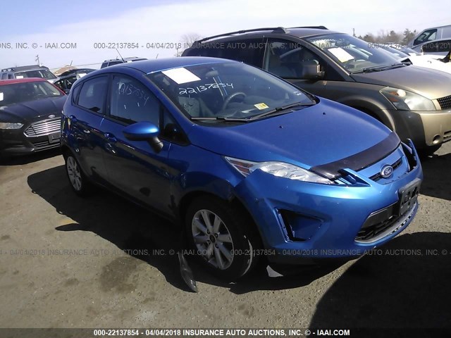 3FADP4EJXBM129178 - 2011 FORD FIESTA SE BLUE photo 1