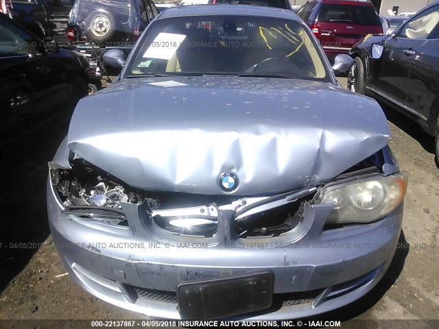 WBAUP93539VF45862 - 2009 BMW 128 I SILVER photo 6