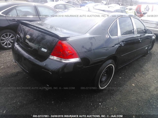 2G1WD58C669263501 - 2006 CHEVROLET IMPALA SUPER SPORT BLACK photo 4