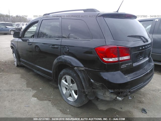 3C4PDDBG1CT300495 - 2012 DODGE JOURNEY SXT BLACK photo 3