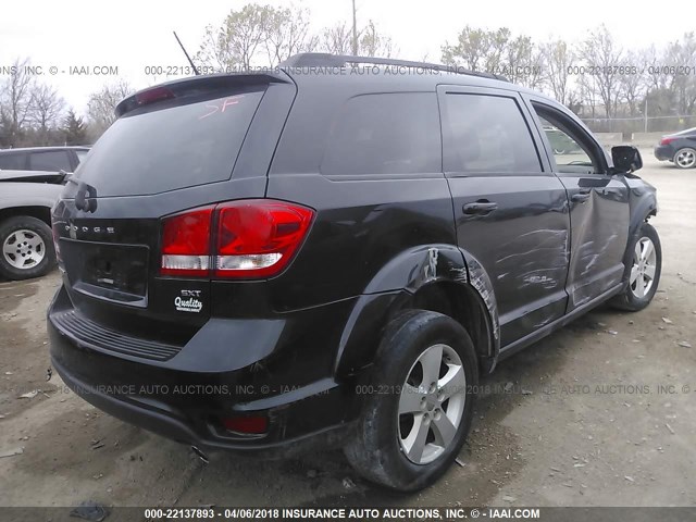 3C4PDDBG1CT300495 - 2012 DODGE JOURNEY SXT BLACK photo 4