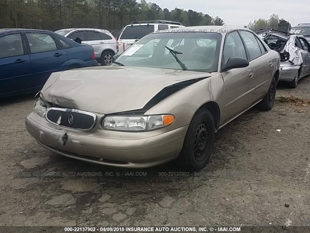 2G4WS52J931214822 - 2003 BUICK CENTURY CUSTOM BEIGE photo 2