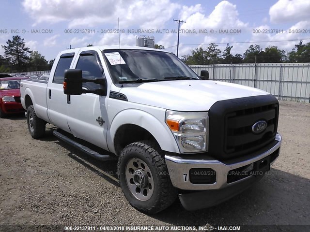 1FT8W3BT3BEA83374 - 2011 FORD F350 SUPER DUTY WHITE photo 1