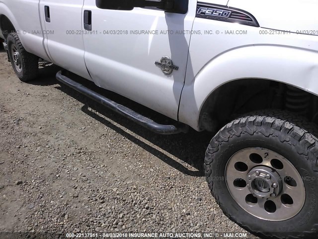 1FT8W3BT3BEA83374 - 2011 FORD F350 SUPER DUTY WHITE photo 6