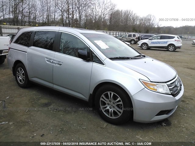 5FNRL5H62BB099333 - 2011 HONDA ODYSSEY EXL SILVER photo 1