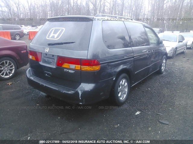 5FNRL18073B108498 - 2003 HONDA ODYSSEY EXL ნაცრისფერი ფოტო 4