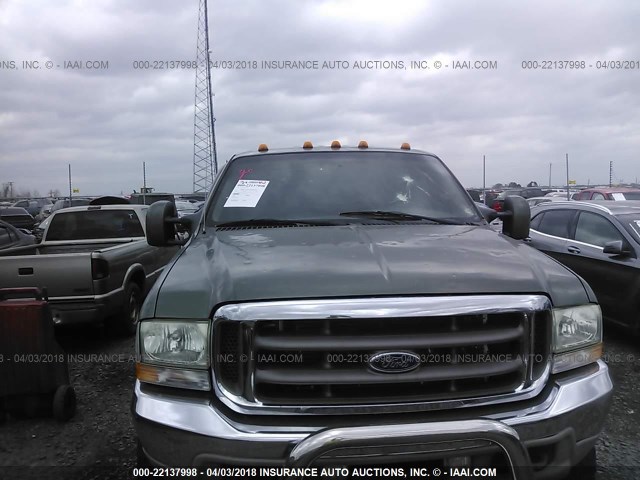 1FTNW21P34EC98337 - 2004 FORD F250 SUPER DUTY GREEN photo 6