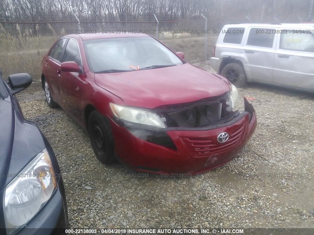 4T1BE46K78U209651 - 2008 TOYOTA CAMRY CE/LE/XLE/SE RED photo 1