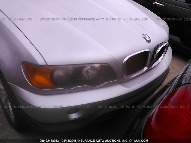 5UXFA53583LV97217 - 2003 BMW X5 3.0I SILVER photo 6