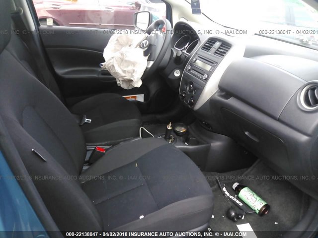 3N1CE2CP5GL410148 - 2016 NISSAN VERSA NOTE S/S PLUS/SV/SL/SR TEAL photo 5