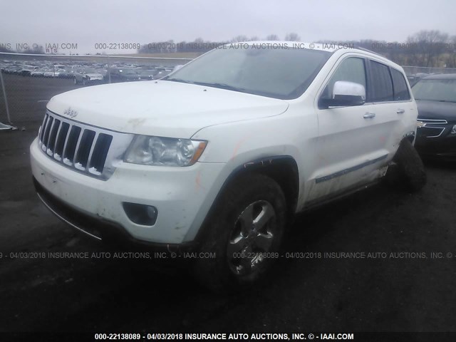 1J4RR5GG4BC641838 - 2011 JEEP GRAND CHEROKEE LIMITED WHITE photo 2