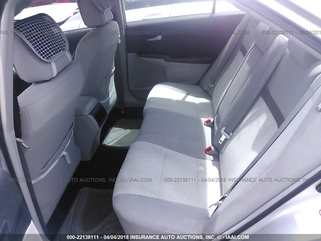 4T1BF1FK1CU005738 - 2012 TOYOTA CAMRY SE/LE/XLE SILVER photo 8