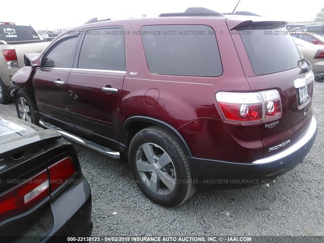 1GKLRMED6AJ169140 - 2010 GMC ACADIA SLT-1 Rot Foto 3