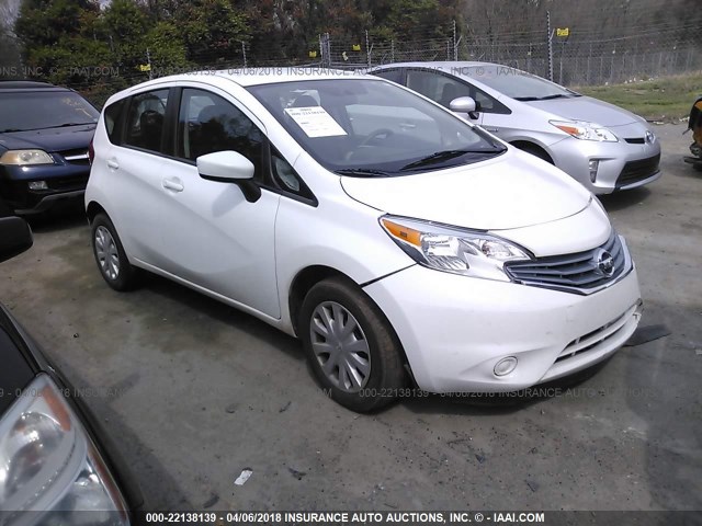 3N1CE2CPXFL393698 - 2015 NISSAN VERSA NOTE S/S PLUS/SV/SL/SR WHITE photo 1