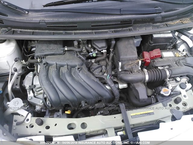 3N1CE2CPXFL393698 - 2015 NISSAN VERSA NOTE S/S PLUS/SV/SL/SR WHITE photo 10