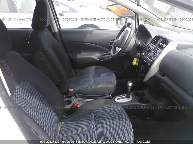 3N1CE2CPXFL393698 - 2015 NISSAN VERSA NOTE S/S PLUS/SV/SL/SR WHITE photo 5