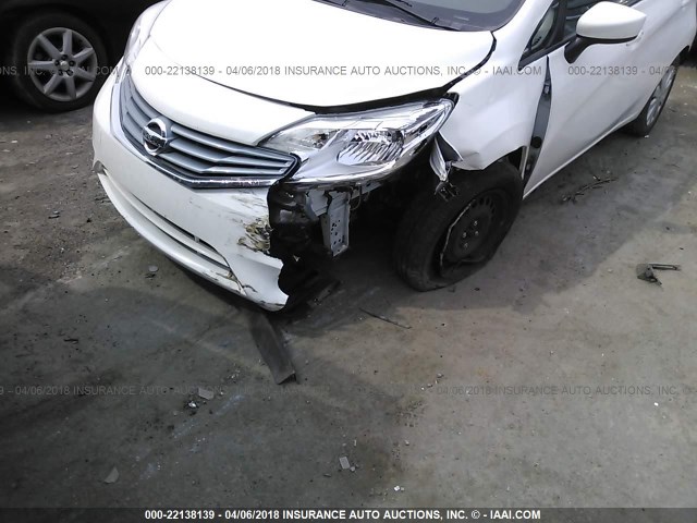 3N1CE2CPXFL393698 - 2015 NISSAN VERSA NOTE S/S PLUS/SV/SL/SR WHITE photo 6