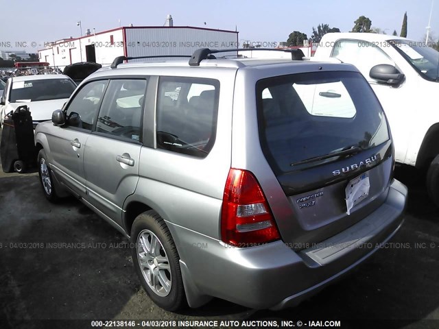 JF1SG696X5H709340 - 2005 SUBARU FORESTER 2.5XT SILVER photo 3