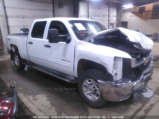 1GC4KXBG3AF105323 - 2010 CHEVROLET SILVERADO K2500 HEAVY DUTY LT WHITE photo 1