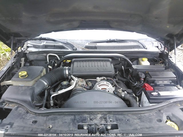 1J8HG48P87C584849 - 2007 JEEP COMMANDER BLACK photo 10