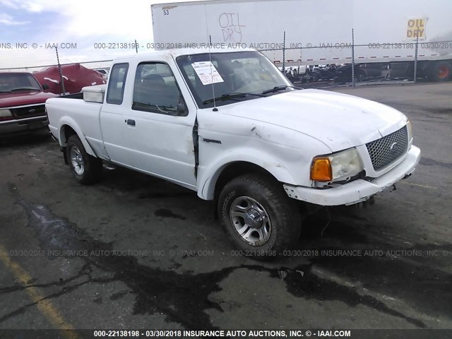 1FTYR14V03PA41194 - 2003 FORD RANGER SUPER CAB WHITE photo 1