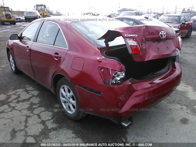 4T1BK46K69U088041 - 2009 TOYOTA CAMRY SE/LE/XLE წითელი ფოტო 3