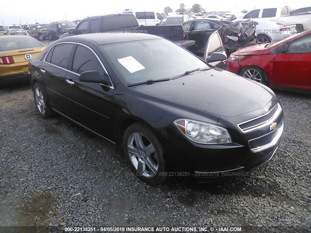1G1ZC5E04CF315267 - 2012 CHEVROLET MALIBU 1LT BLACK photo 1