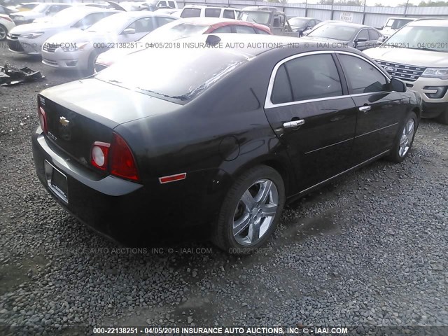1G1ZC5E04CF315267 - 2012 CHEVROLET MALIBU 1LT BLACK photo 4