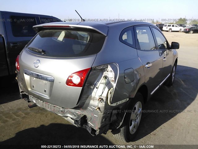 JN8AS5MT6BW568581 - 2011 NISSAN ROGUE S/SV/KROM GRAY photo 4