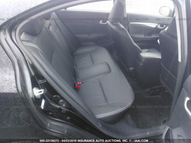 19XFB2F91DE023127 - 2013 HONDA CIVIC EXL BLACK photo 8