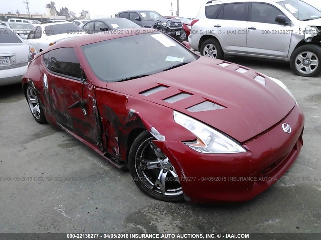 JN1AZ4EH8AM500596 - 2010 NISSAN 370Z RED photo 1