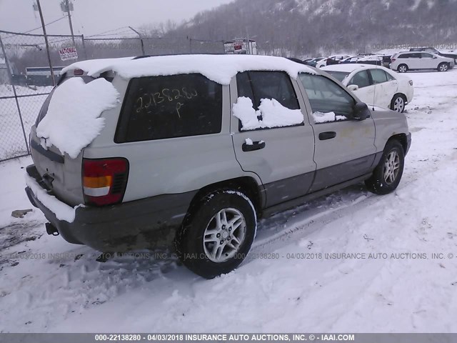 1J4GW48S74C238663 - 2004 JEEP GRAND CHEROKEE LAREDO/COLUMBIA/FREEDOM 锡色 照片 4