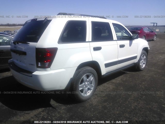 1J4HR48N35C727648 - 2005 JEEP GRAND CHEROKEE LAREDO/COLUMBIA/FREEDOM 白色 照片 4